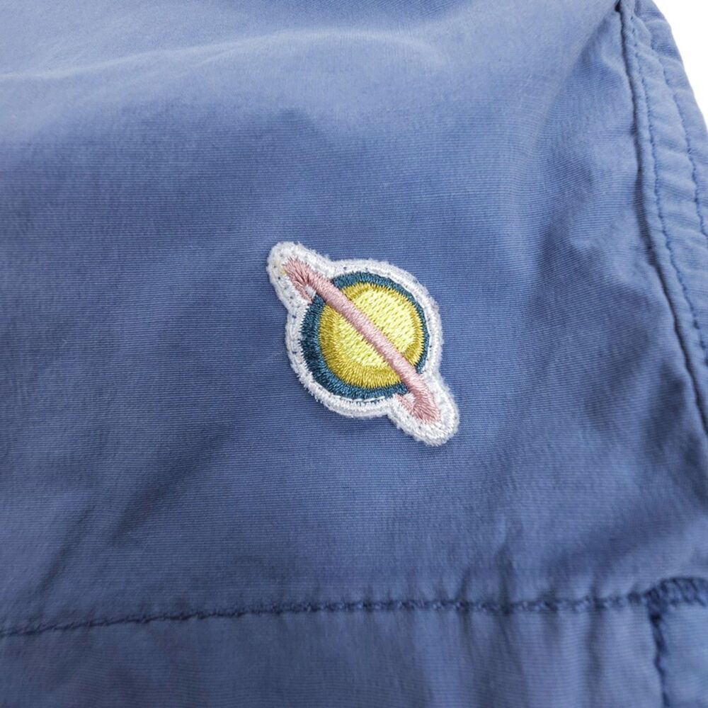 BONOBOS 5 Inch Swim Trunks Board Shorts Volley Blue Planet Embroidered XS - Picture 5 of 10